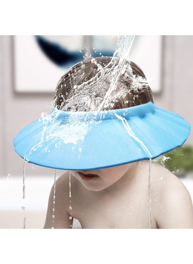 KOMIDK Baby shower cap soft adjustable baby bath head cap visor for washing hair shower bathing protection bath cap for toddler, baby, kids, children, assorted colors - Image 4